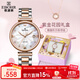依波（EBOHR）卡納系列女士石英表生日禮物貝母盤(pán)時(shí)尚單歷防水手表送女七夕禮物 間玫金萬(wàn)花筒 36300129