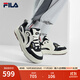 斐樂(lè )（FILA）官方男鞋VIBE復古板鞋2025春新款律動(dòng)鞋時(shí)尚休閑運動(dòng)鞋 黑/初雪白-BP 42
