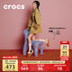 CROCS卡駱馳白鹿同款經(jīng)典雪絨仿麂皮洞洞鞋保暖男女同款棉鞋|212106 仿舊棕-2EY 39 (240mm)