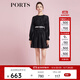 PORTS寶姿商場(chǎng)同款春季新品女裝連衣裙SD8D023PWA003 黑色 M (6)