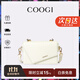 COOGI包包女款輕奢品牌女士單肩包女斜挎包女情人節生日禮物送女友老婆 米白色 京倉直發(fā)