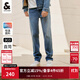 杰克·瓊斯（JACK&JONES）男裝四季恒溫彈力柔軟舒適903直筒牛仔褲男潮流百搭褲子品牌男褲 086中藍牛仔-1 寬松直筒，卡碼拍小 29 170 W29/L30