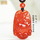 鳳禧珠寶本命年護身符馬年騏驥紅瑪瑙玉石項鏈生肖馬吊墜男女新年禮物