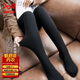 貓人25年新品【加絨加厚光腿神器】女士打底褲襪女保暖顯瘦連褲襪黑