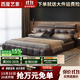西屋藝素意式勞倫斯床1.8米x2米主臥室輕奢風(fēng)大床儲物雙人床高端大氣 床+【互不干擾】靜音抑菌獨立彈簧床墊+2柜 1.8*2m框架結構【15CM鋼木床板】