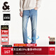 杰克·瓊斯（JACK&JONES）25年男裝牛仔褲男涼感潮流水洗彈力901修身小腳牛仔褲子春夏薄款 中牛仔藍E39 常規 31 175 W31/L30
