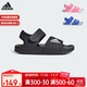 阿迪達斯（adidas）兒童涼鞋夏季男女大小童沙灘鞋 GW0344黑 2/34碼/210mm 