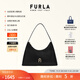芙拉（FURLA）【同價(jià)11.11】DIAMANTE牛皮小號女士單肩包鉆石包腋下包高級感 黑色