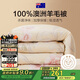 博洋家紡A類抑菌100%澳洲進(jìn)口復(fù)合羊毛被被芯加厚冬被220*240cm