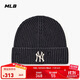 MLB帽子男女情侶同款復古做舊毛線(xiàn)針織帽25秋新款3ABNB0656-50BKS-F