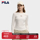 FILA 斐樂官方女子針織長(zhǎng)袖衫2025冬新款時(shí)尚休閑簡(jiǎn)約基礎(chǔ)圓領(lǐng)長(zhǎng)T 云峯白-IV L 170/88A/L