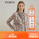 PORTS寶姿女裝 秋冬新品女裝氣質(zhì)優(yōu)雅上衣LL9B052LPS031 沙駝色印花 M (6)