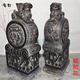 魔都石雕門(mén)墩抱鼓石一對仿古青石石鼓門(mén)墩家用門(mén)當獅子頭石墩庭院擺件 麒麟款高度60cm一對