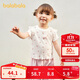 巴拉巴拉寶寶短袖t恤嬰兒女童上衣2025夏裝甜美精致洋氣舒適209225117003