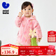迷你巴拉男童女童加絨外套秋新款寶寶保暖夾克上衣【三防】 粉粉兔 110