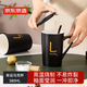 京東京造創(chuàng  )意個(gè)性杯子陶瓷馬克杯帶蓋勺潮流情侶男女家用牛奶咖啡杯380ML