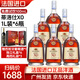 蒂洛仕洋酒XO白蘭地1L裝法國進(jìn)口酒送禮40度干邑口感 1L 6瓶 整箱+750ml西班牙紅酒