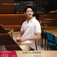 Tommy Hilfiger【輕柔感】夏男珠地網(wǎng)眼商務(wù)純色修身短袖T恤翻領(lǐng)POLO