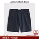 Abercrombie & Fitch【百搭多口袋】男裝25夏季美式百搭通勤寬松西裝短褲128-5037 深海軍藍 32 W(180/82A)