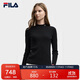 FILA 斐樂(lè )官方女子編織衫2025冬時(shí)尚簡(jiǎn)約修身小高領(lǐng)套頭毛衣