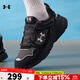 安德瑪（Under Armour）男鞋 2025秋季新款鞋子男健身訓練運動(dòng)鞋緩震休閑網(wǎng)面透氣跑步鞋 6003967-001 42 /265mm