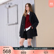三彩【三彩宋軼同款】匠心大衣2025冬季新款雙面呢100綿羊毛外套女S