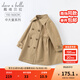 戴維貝拉（DAVE＆BELLA）2025新款大童女裝中大童風(fēng)衣外套兒童大衣女童秋季小女孩秋天 卡其色【常規款】 130 cm（建議身高120-130cm）