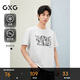 GXG男裝 線(xiàn)條涂鴉貓狗短袖男女同款 白色 165/S