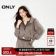 ONLY2025秋季新款休閑高級感寬松短款開(kāi)衫連帽衛衣女|12519R008 E11 核桃灰色 M (165) 84A