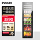 普拉蒂（PULADI）冰吧家用客廳冷藏柜無(wú)霜風(fēng)冷辦公室玻璃門(mén)冰箱冰柜茶葉柜飲料白酒洋酒超薄恒溫紅酒柜保鮮 變頻1級能效｜單溫冰吧｜BM-280T