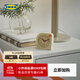 宜家（IKEA）TJINGA汀芽鬧鐘桌面迷你臺鐘起床困難神器學(xué)生用鬧鈴鐘 淺黃色鬧鐘8x8cm