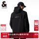杰克·瓊斯（JACK&JONES）男裝潮流秋季外套男士連帽防風(fēng)上衣戶(hù)外休閑夾克短款百搭外套男 E41黑色 M (175)