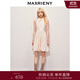 MAXRIENY【貴雅新中式-商場(chǎng)同款】華麗新中式玫瑰釘珠流蘇連衣裙 米白 M 02/36