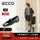 愛(ài)步（ECCO）芭蕾舞鞋女 25年新款百搭方頭淺口單鞋瑪麗珍女鞋 舞悅234343 藻綠色23434301592 38