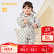 巴拉巴拉童裝寶寶外出連體衣羽絨服新生兒哈衣嬰兒冬裝萌男童女童兒童 咖色調00355-白鴨絨 80 cm-充絨量93g