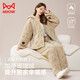 貓人【珊瑚絨三層夾棉】女士睡衣女超厚抗風(fēng)保暖家居服套裝可外穿新品