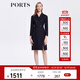 PORTS寶姿女裝長(cháng)袖OL風(fēng)職場(chǎng)收腰連衣裙ALN9D030JCF036 丈青 L (8)