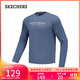 斯凱奇（Skechers）冬季新款男性針織長(cháng)袖T恤衫百搭時(shí)尚P225M099