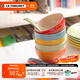 酷彩（Le Creuset）炻瓷米飯碗 湯碗 面碗 沙拉碗 家用碗套裝大碗彩虹系列漸變色 350ml彩虹系列米飯碗5件套