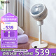 西哲（sezze）日本空氣循環(huán)扇家用智能電風(fēng)扇落地扇迷你渦輪對流扇變頻遙控節能定時(shí)臺立兩用扇輕音小型換氣扇 【典雅白】Y-243PLUS（WH）