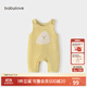 babylove寶寶背帶褲春秋外穿連體褲超萌可愛(ài)休閑長(cháng)褲洋氣嬰兒褲子 飯團團 90