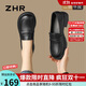 ZHR頭層牛皮樂(lè )福鞋女學(xué)院風(fēng)粗跟單鞋女舒適百搭厚底皮鞋女KL01黑色37