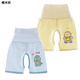 開(kāi)襠褲男寶1-3歲夏天嬰兒短褲男寶寶開(kāi)檔褲夏季薄款透氣小寶寶純棉小短褲無(wú)骨高腰護肚 短褲藍萌龍+黃宇宙熊 73碼參考1-6個(gè)月