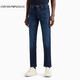 阿瑪尼EMPORIO ARMANI【禮物】EA男裝修身通勤牛仔褲