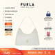 芙拉（FURLA）【同價(jià)11.11】DIAMANTE牛皮小號女士單肩包鉆石包腋下包高級感 棉花糖白