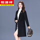 恒源祥2026新款雙面羊絨大衣女中長(cháng)款秋冬中年媽媽時(shí)尚修身西裝毛呢外套 黑色 LAH3235黑色 3XL (130-140斤)
