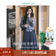 茵曼（INMAN）2025秋冬女裝新款毛衣女開(kāi)衫千金風(fēng)銀絲釘珠針織衫上衣 花灰色 M