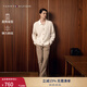 TOMMY HILFIGER秋冬男裝潮流多色通勤微彈商務(wù)職場(chǎng)紳士直筒西褲休閑長(cháng)褲 卡其色7UY -直筒版-正常拍 32 （2.5尺）