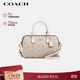 蔻馳（COACH）【品牌直供】女士手提單肩斜挎包波士頓包PVC配皮CW329