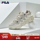 FILA HERITAGE 斐樂(lè )官方女子籃球鞋年冬季新款低幫運動(dòng)鞋潮流休閑鞋女 燕麥色/黃水泥-OC 38